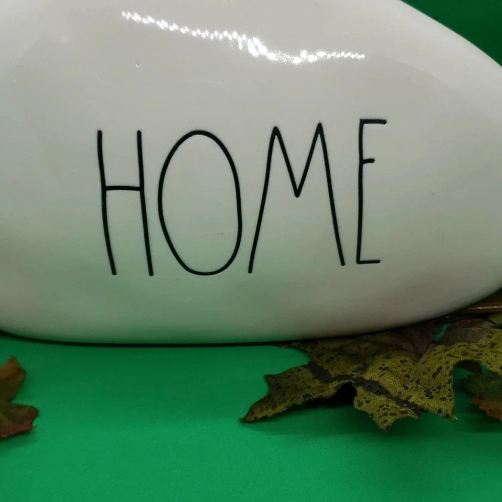 Rae Dunn Home Glazed Ceramic Garden Stone - Picture 2 of 3